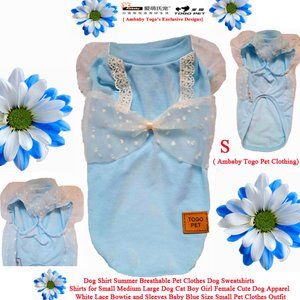 Ambaby Cute Small Dog Shirt Puppy Clothes Pet Outfits Dog Apparel Girl Skirt Cat